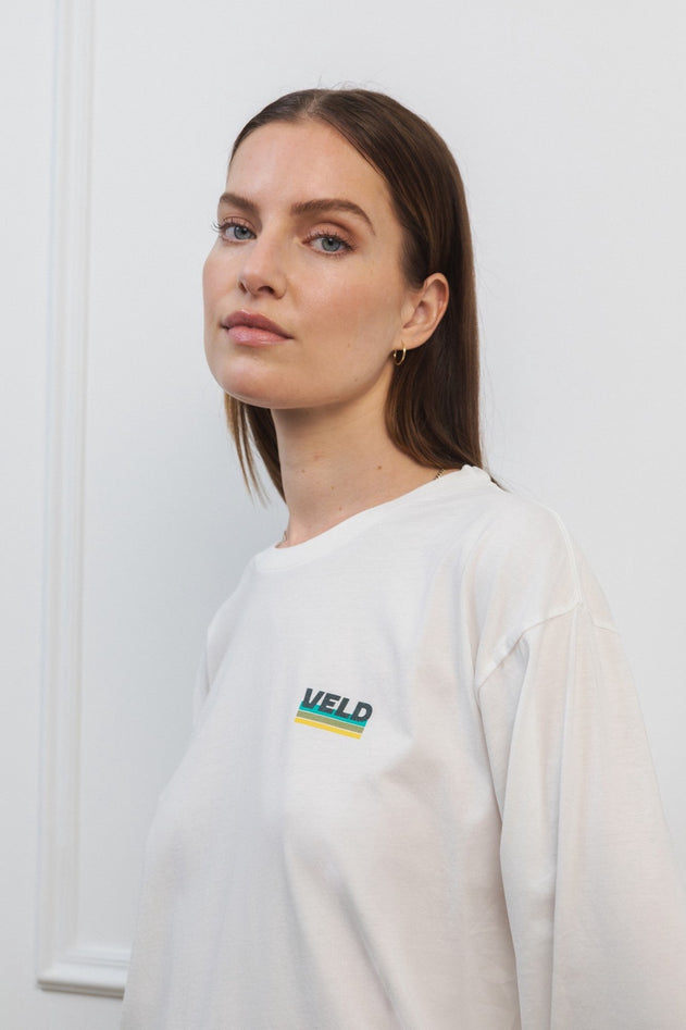 Beverly Après Ski Long Sleeve T-Shirt White