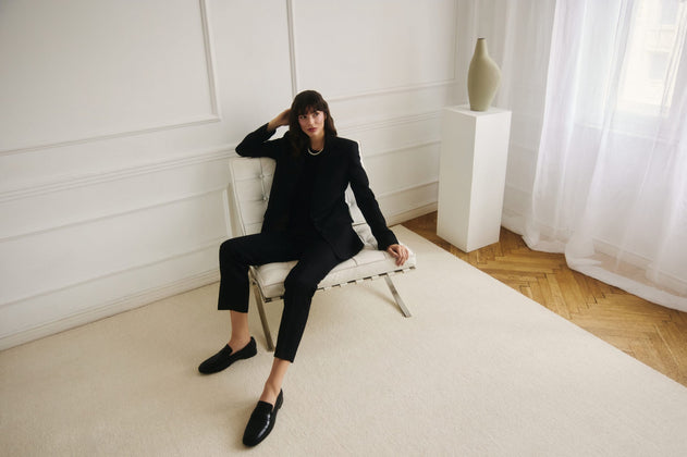 Louise wool blazer black