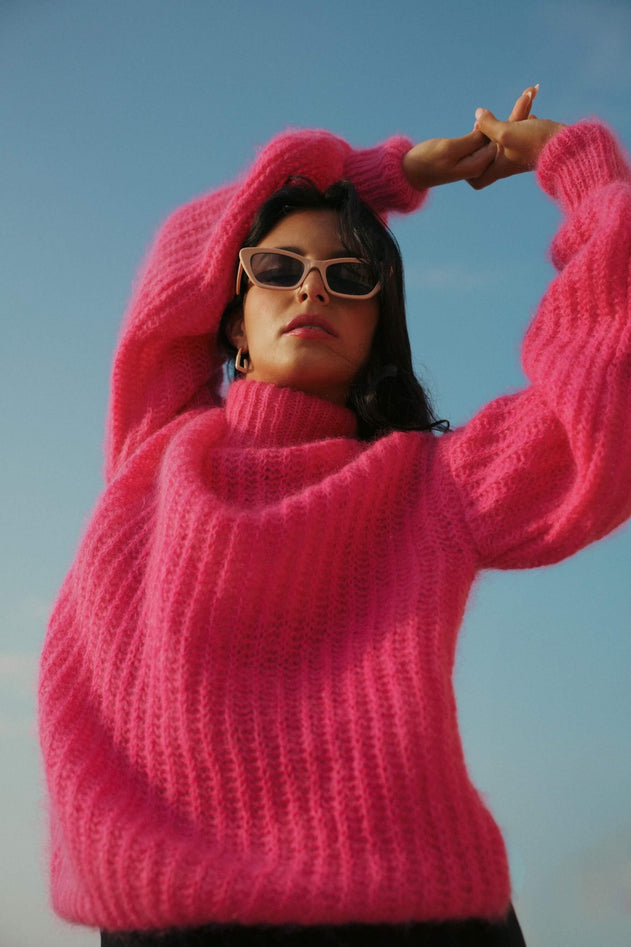 Robin Mohair Knit Pink Lemonade