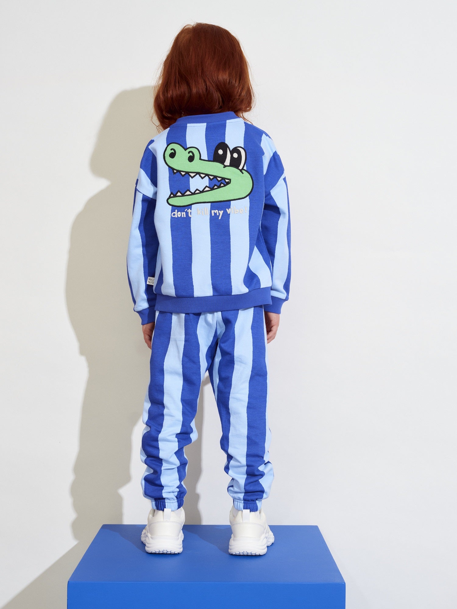 Kids' Ripple Bomber Croco Jacket Blue Striped