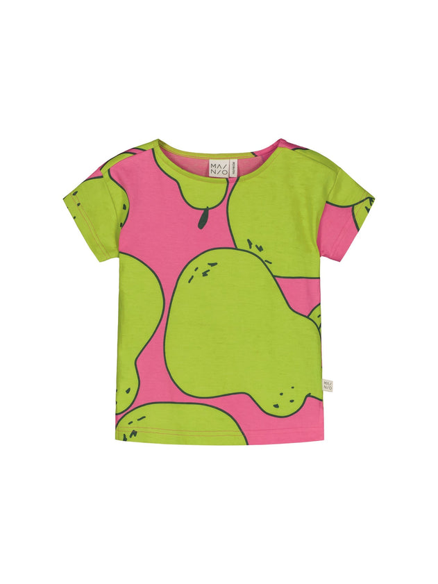 Kids' Pear T-shirt Pink