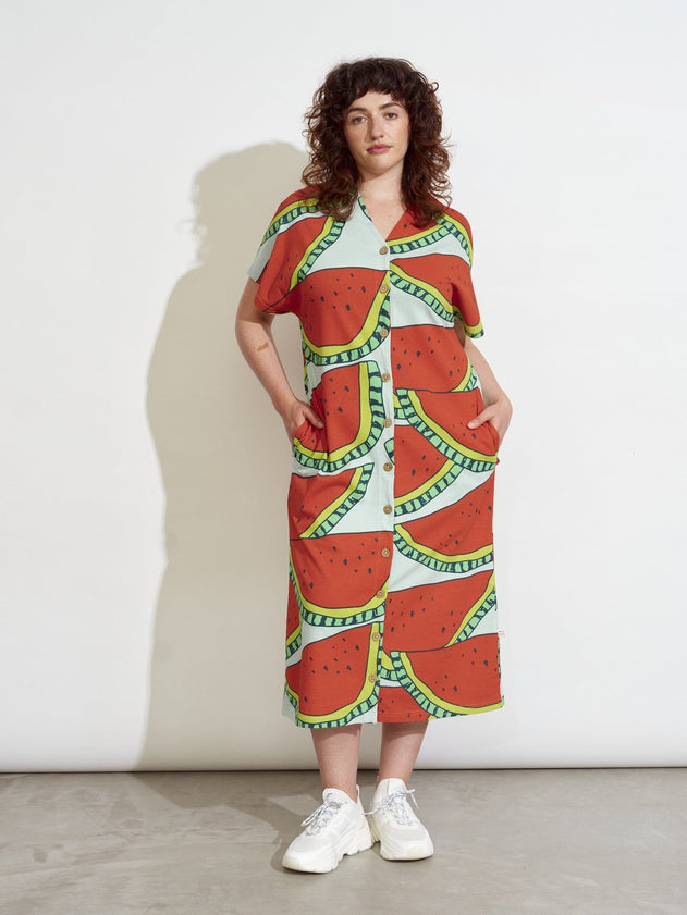 Casual Jersey Dress Watermelon