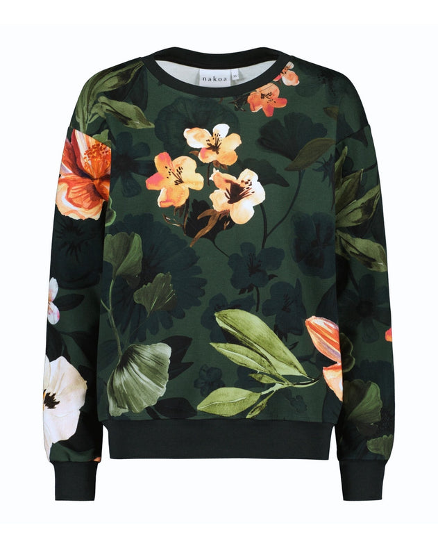 Casual Chic Print Shirt Olive Siesta