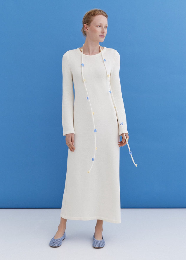 Knitted Cotton Maxi Dress