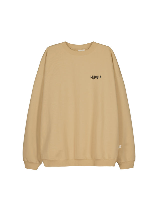Messing Around Sweatshirt Beige