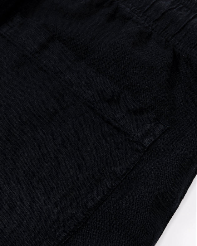 Men's Malibu Linen Shorts Black