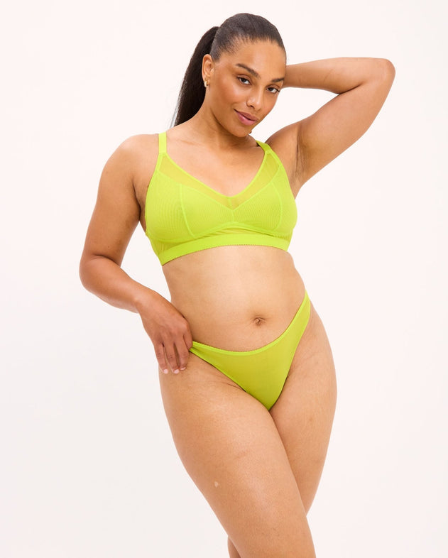 Mesh Thong Zesty Lime