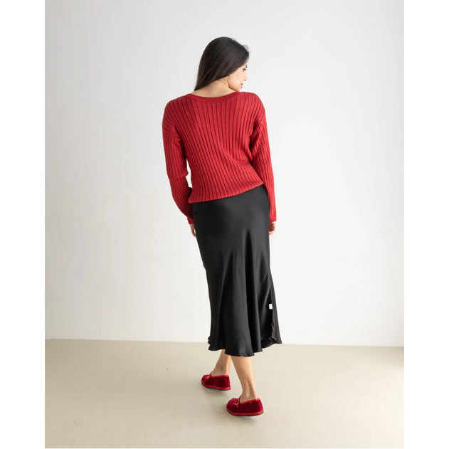 Shine Skirt Black