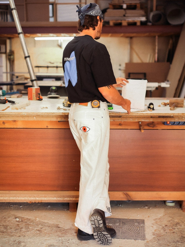 Hope Heals Pleated Trousers White