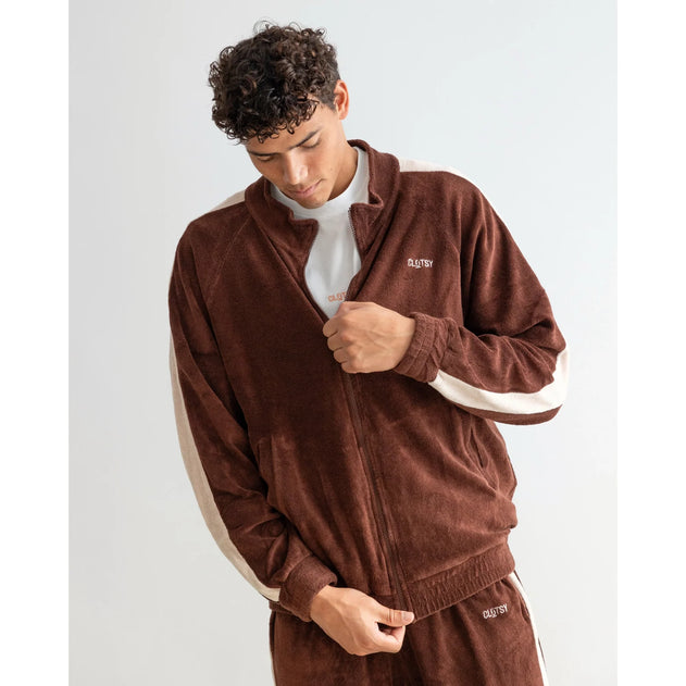 Ohne x Clotsy Unisex Track Jacket Brown