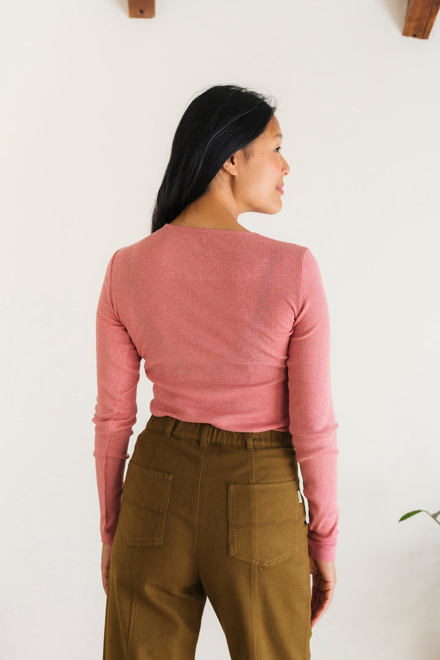 Arran Top Washed Fuchsia