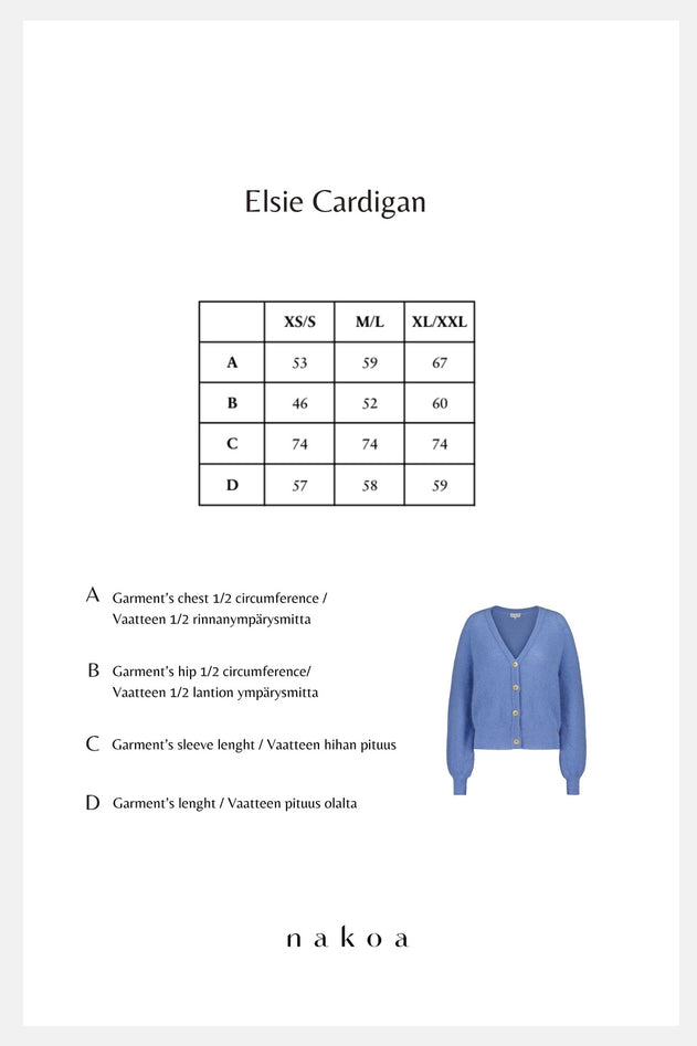 Elsie Mohair Cardigan Celestial Blue