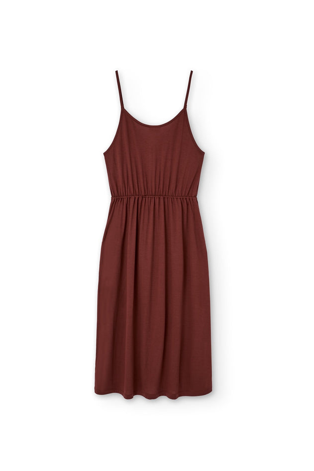 Hiara TENCEL™ Midi Dress in Red