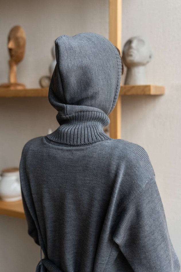 Women's Knitted Merino Winter Balaclava Hood