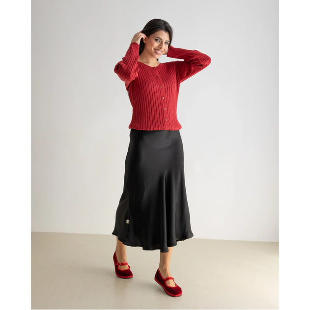 Shine Skirt Black