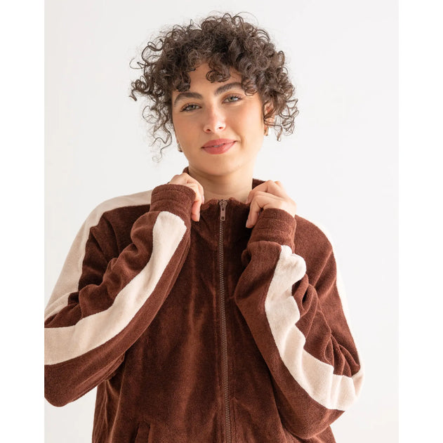 Ohne x Clotsy Unisex Track Jacket Brown