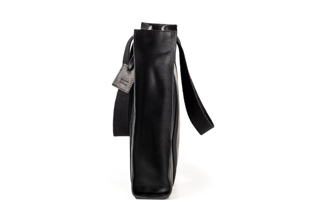 Leather Tote Manhattan Collection Black