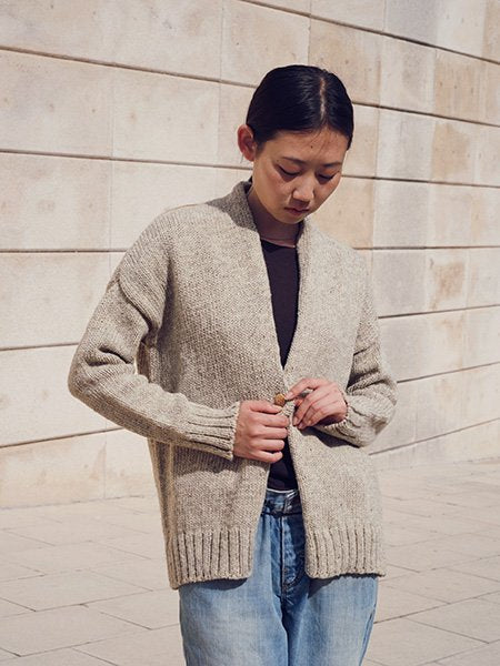 Artisan Cardigan Pure Ecological Wool