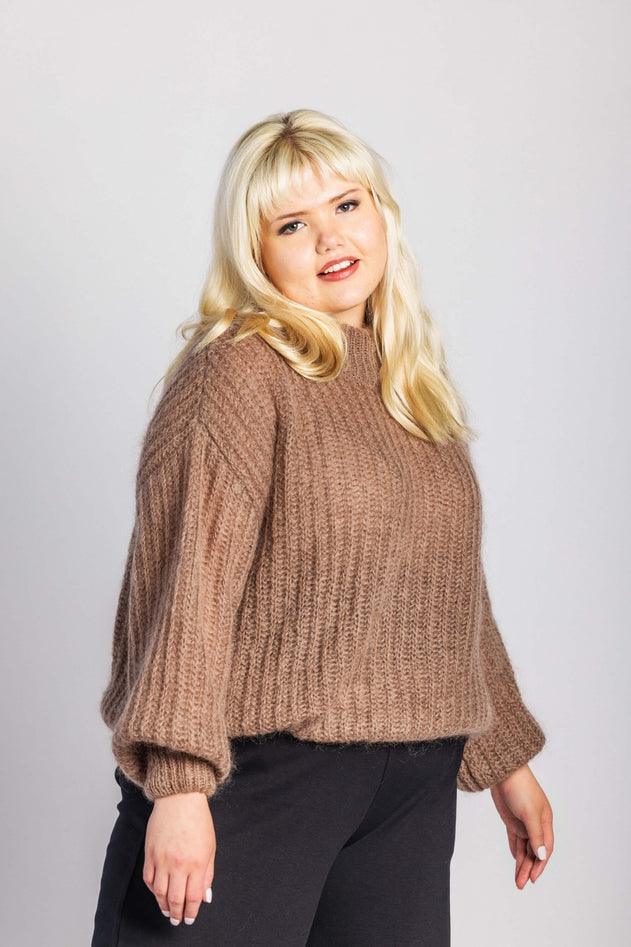 Robin Mohair Knit Smoky Taupe