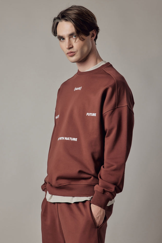Men's Loose Fit Crewneck Sweatshirt