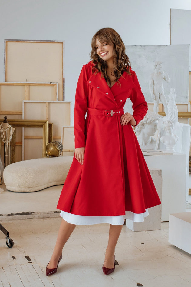 Queen of Hearts Raincoat Red