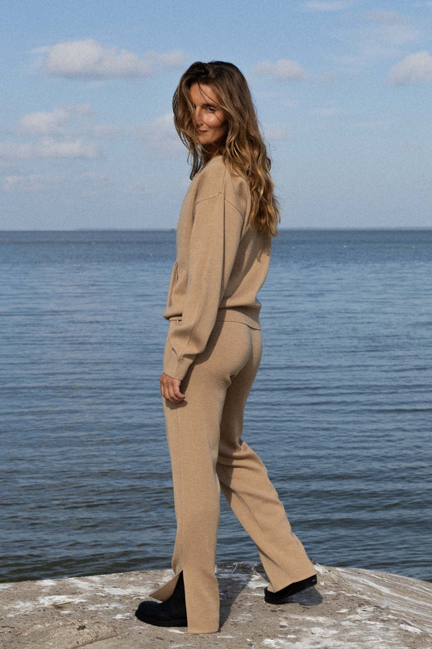 Onda Merino Bomber Jacket Beige