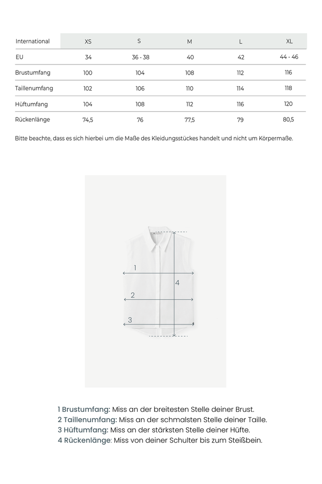 Blouse With A Back Slit White