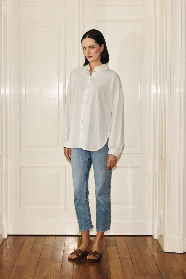 Summer Linen Shirt Off White