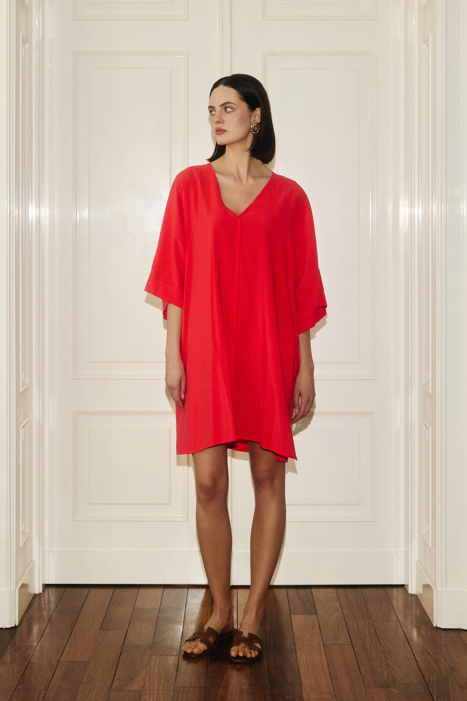 Kimono Dress Red