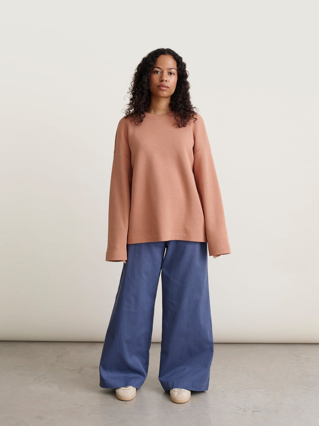 Ellie Twill Pants Vintage Indigo Blue