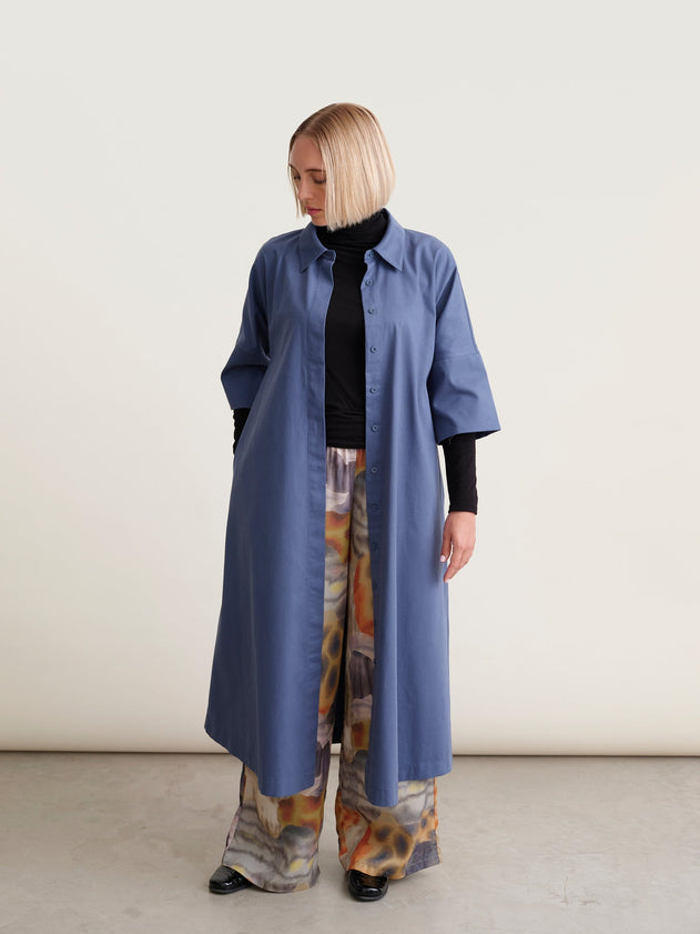 Ellie Twill Dress Vintage Indigo Blue