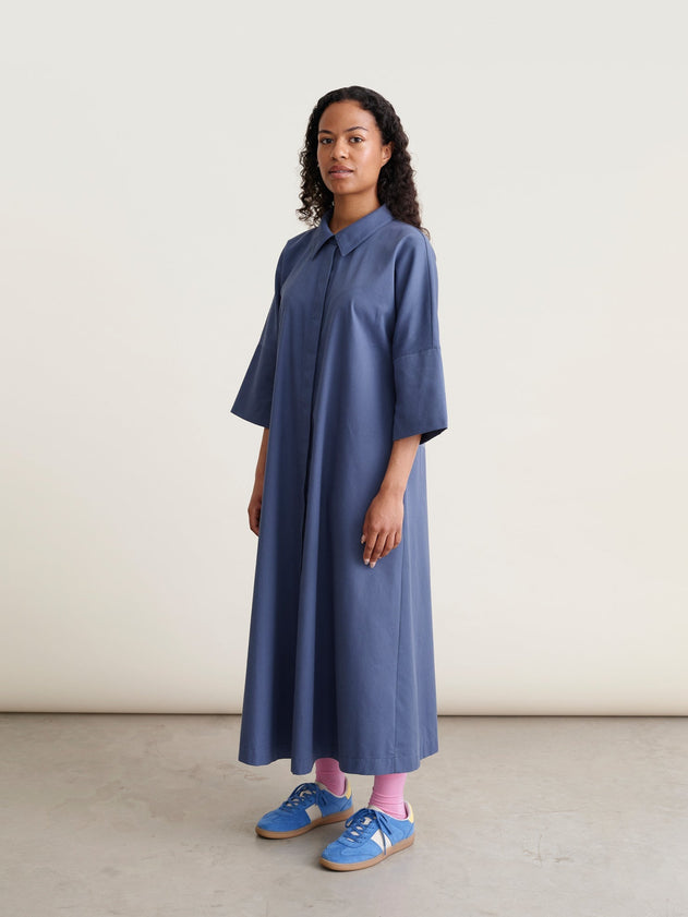 Ellie Twill Dress Vintage Indigo Blue