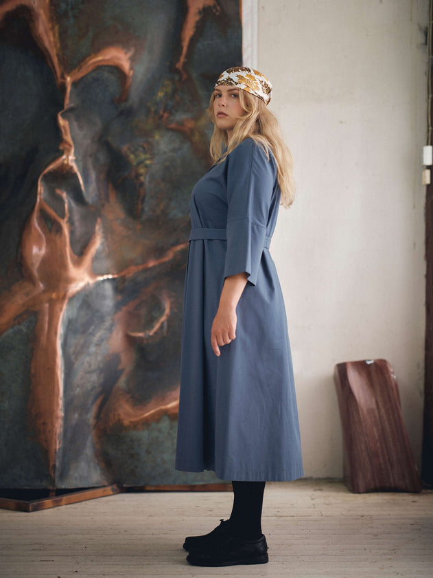 Ellie Twill Dress Vintage Indigo Blue
