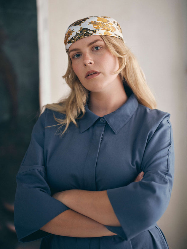 Ellie Twill Dress Vintage Indigo Blue