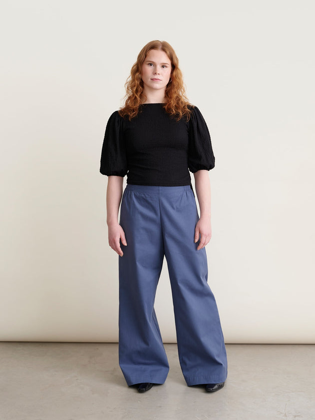 Ellie Twill Pants Vintage Indigo Blue