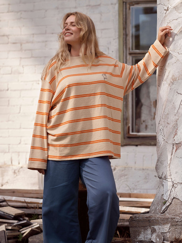 Striped Oversize Jacquard Shirt