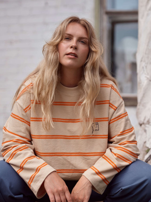 Striped Oversize Jacquard Shirt