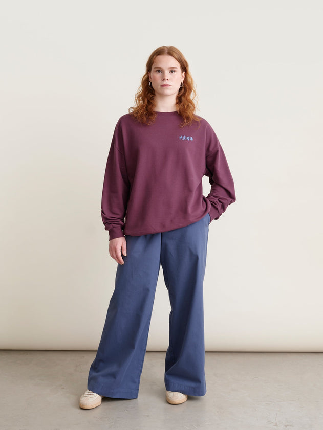 Swirling Sweatshirt Purple