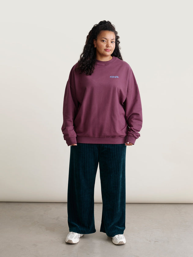 Swirling Sweatshirt Purple