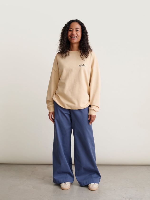 Messing Around Sweatshirt Beige