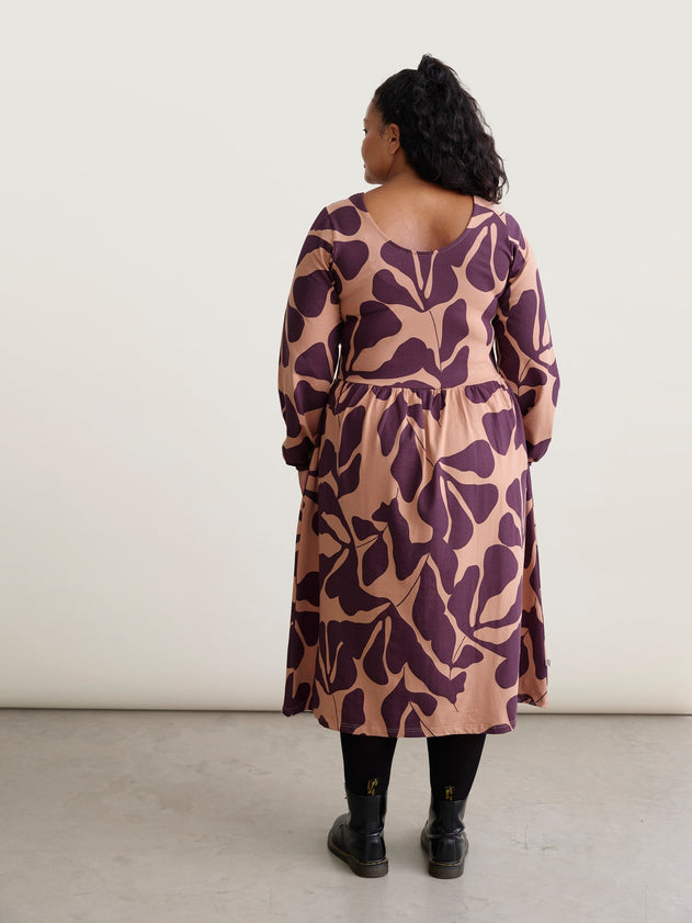 Leaf Dress Purple