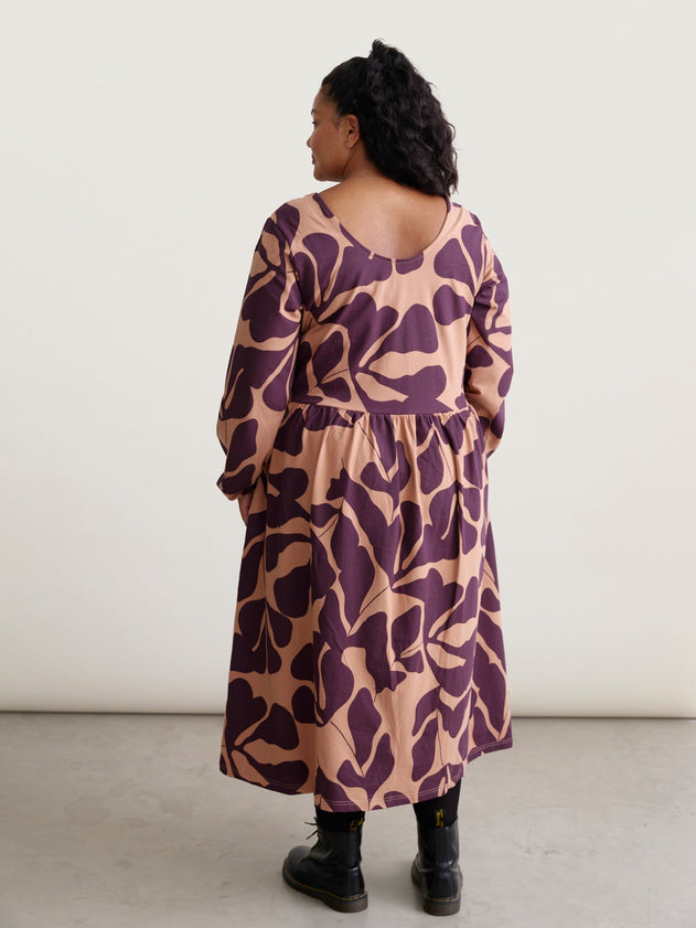 Leaf Dress Purple