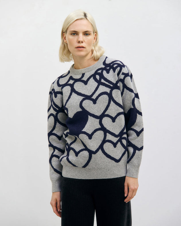 Affection Knit Sweatshirt Warm Anthracite