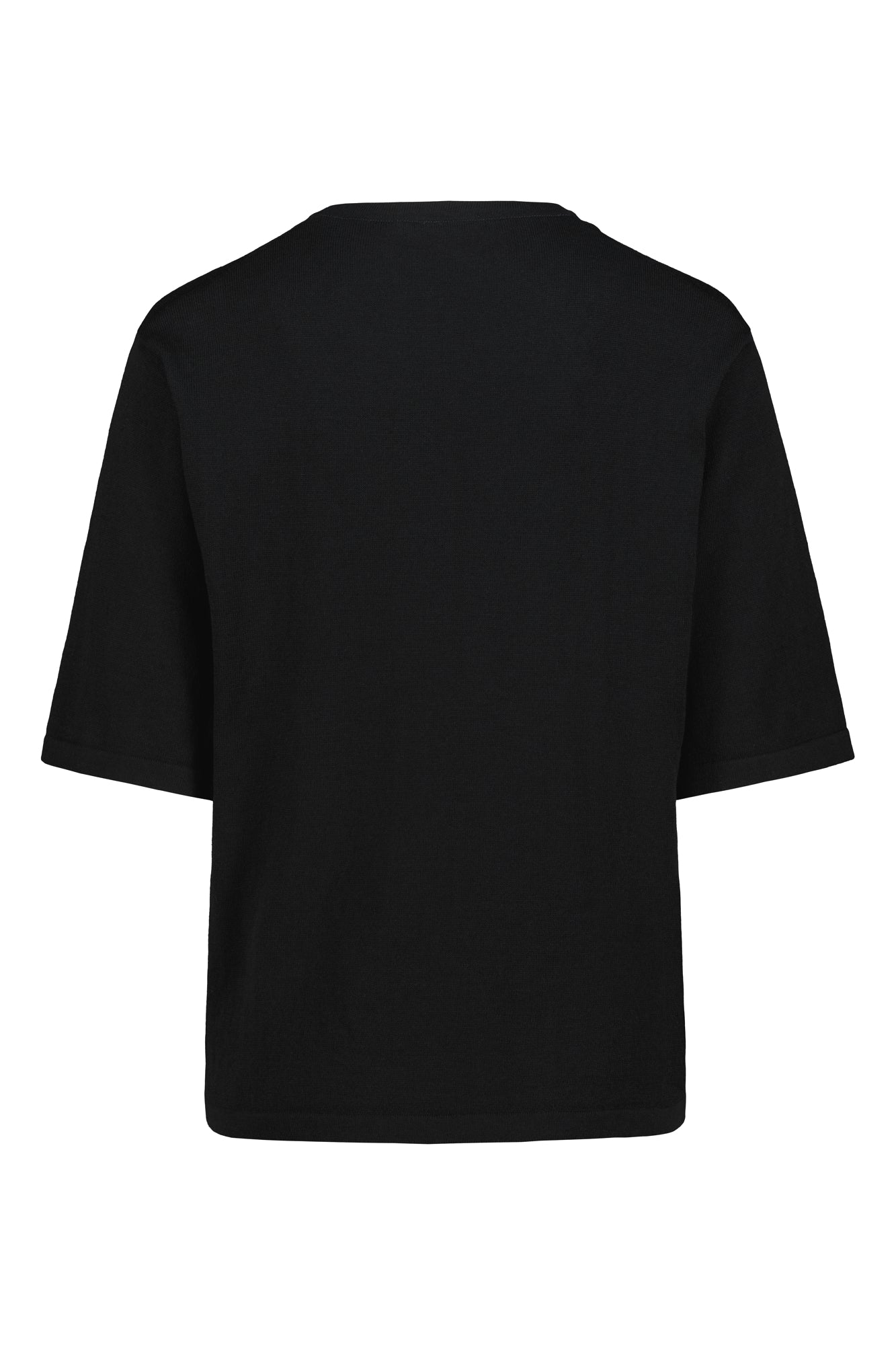 Airisto Knitted Cotton T-Shirt Raven Black