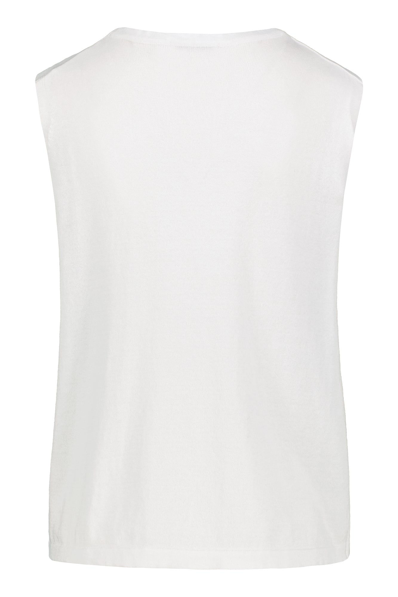 Airisto Knitted Cotton Top Swan White