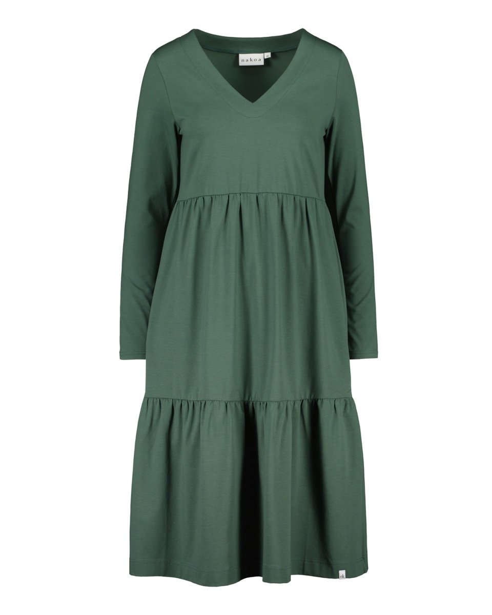 Amélie Layered Dress Evergreen - IVALO.COM