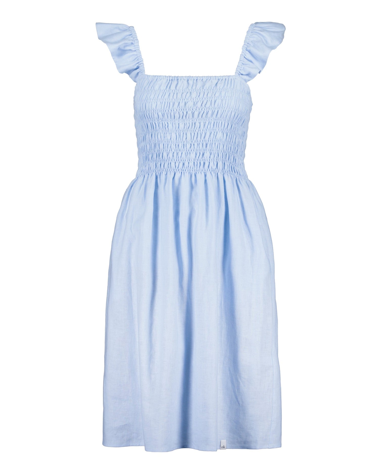 Ariela Linen Dress Sky Blue