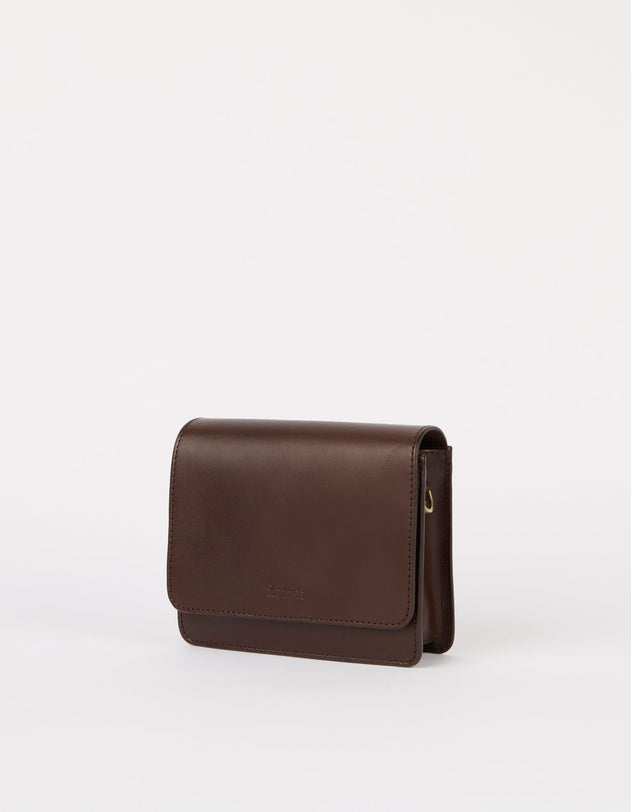 Audrey Mini Bag Classic Leather Chocolate Brown