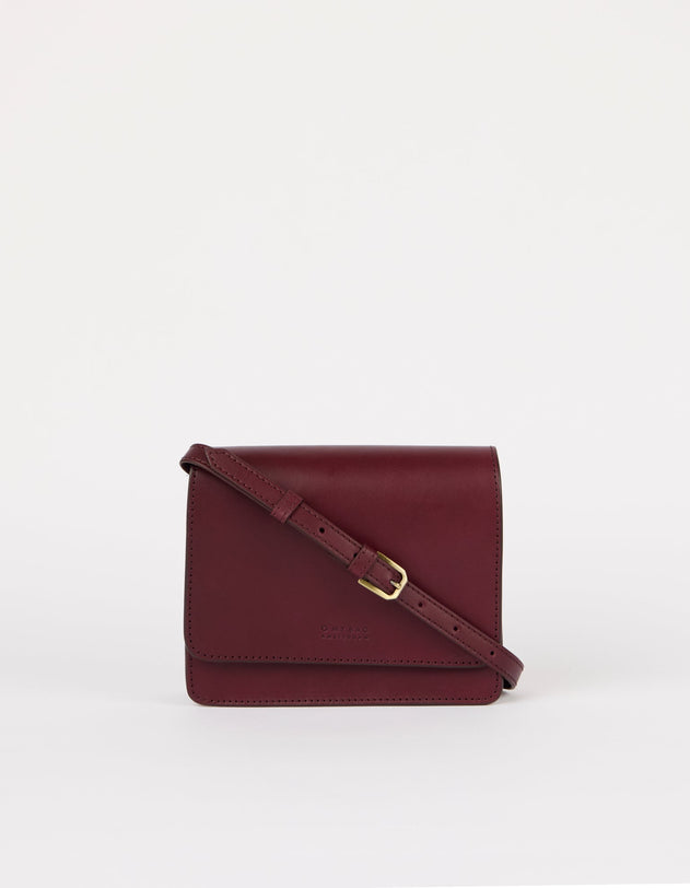 Audrey Mini Bag Classic Leather Dark Cherry