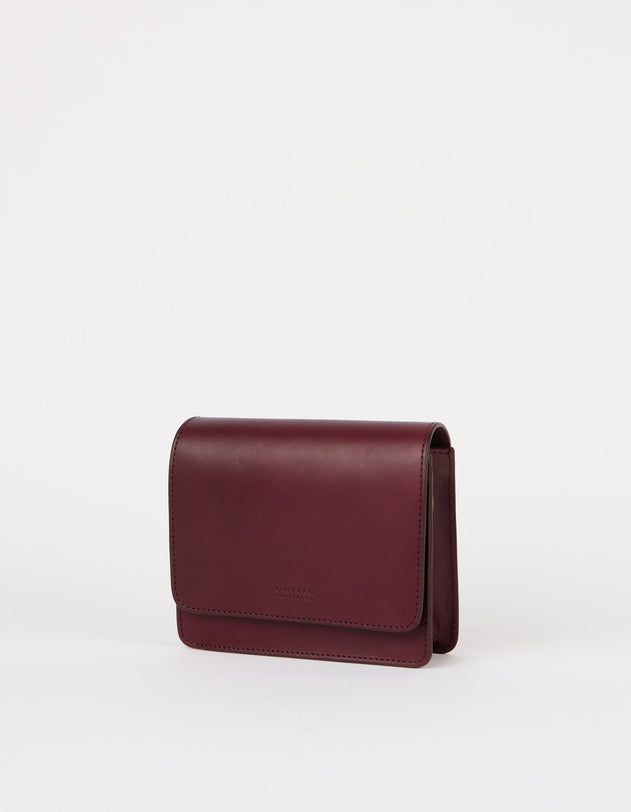 Audrey Mini Bag Classic Leather Dark Cherry